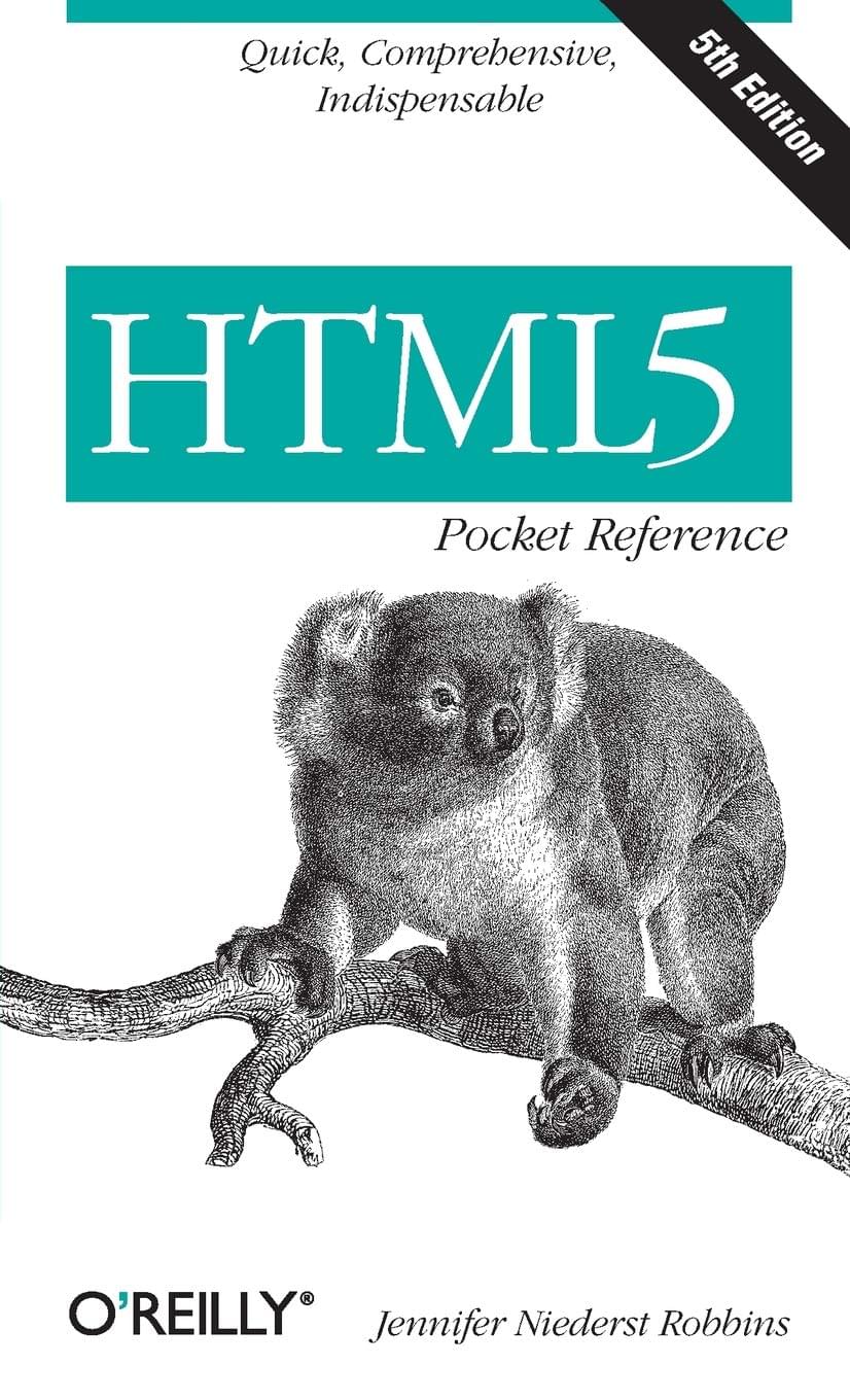 HTML5 Pocket Reference - cover image